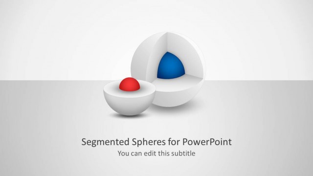 Segmented 3D Sphere Diagrams for PowerPoint