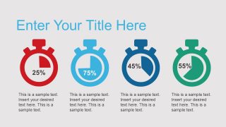 Stop Watch Shape of PowerPoint 