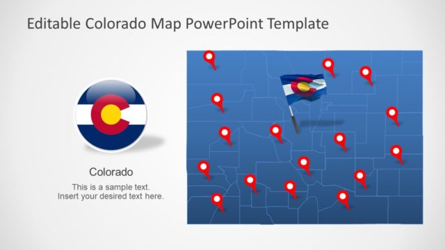 Colorado US State PowerPoint Map