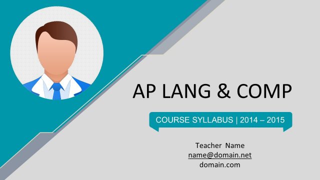 Flat Course Syllabus PowerPoint Templates