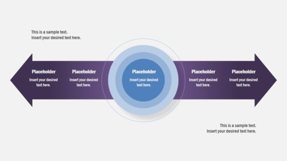 2 Arrows Core Concept PowerPoint Template
