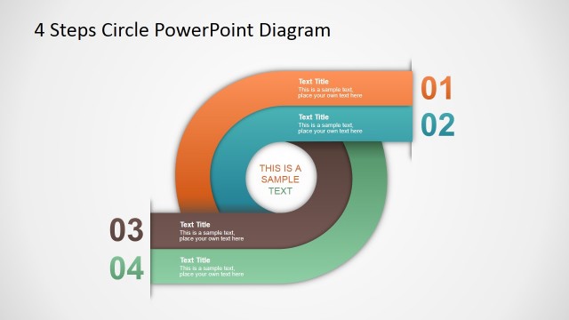 4 Steps Circle PowerPoint Diagram