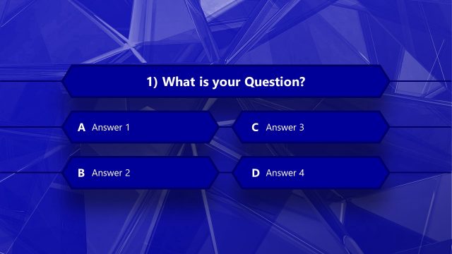4 Options Multiple Choice PowerPoint Template