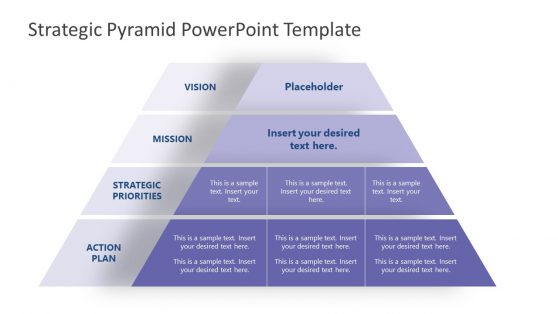 Strategic Priorities Pyramid PowerPoint Template