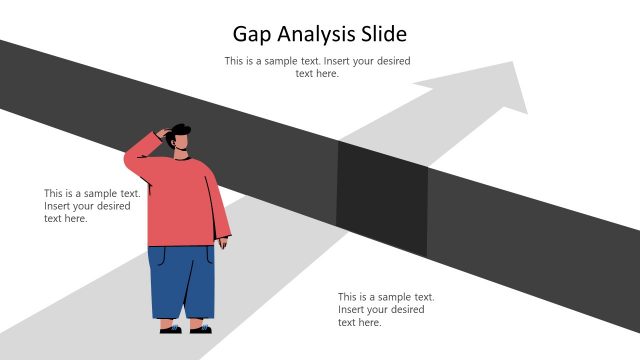 Gap Analysis Slide Metaphor Template for PowerPoint