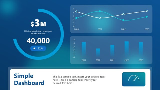Simple Dashboard PowerPoint Template