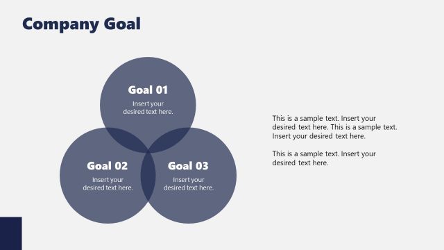 Circular Infographic Design for Goals Presentation