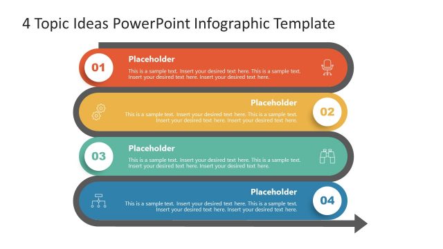 4 Topic Ideas PowerPoint Infographic Template