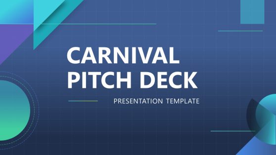 Carnival Pitch Deck Title PPT Slide 