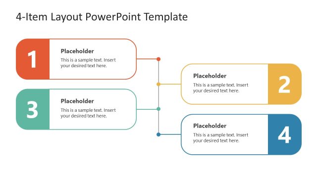 4-Item Layout PowerPoint Template