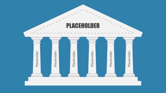 PPT 6-Pillar Diagram for Presentation 