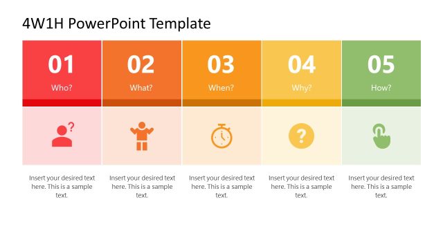 4W1H PowerPoint Template