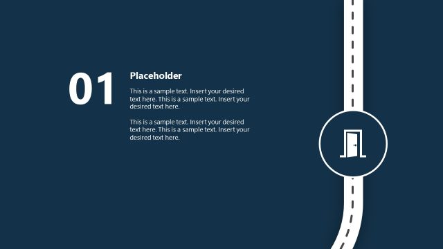 5-Step Vertical Roadmap PowerPoint Template