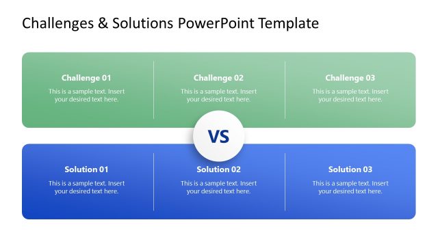 Multiple Challenges & Solutions PPT Slide Template