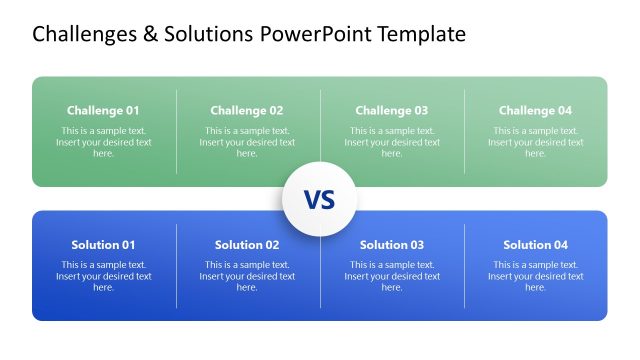 Multiple Challenges & Solutions Template for PowerPoint