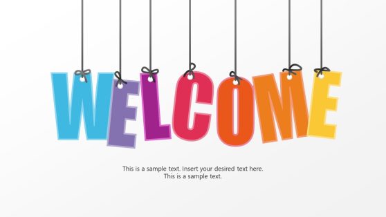 Editable Welcome Letters PowerPoint Slide
