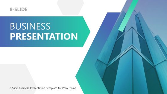 8-Slide Business Presentation Template - Cover Slide 