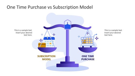 One Time Purchase vs Subscription Model PPT Slide 