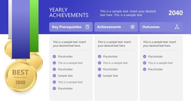 Yearly Achievements PowerPoint Template