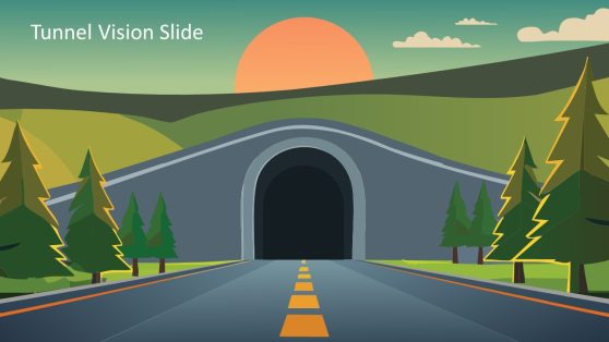 Tunnel Vision PPT Slide Template 