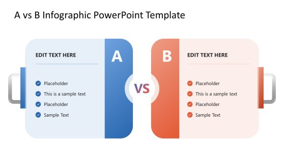 Editable A vs B Concept Infographic Template 