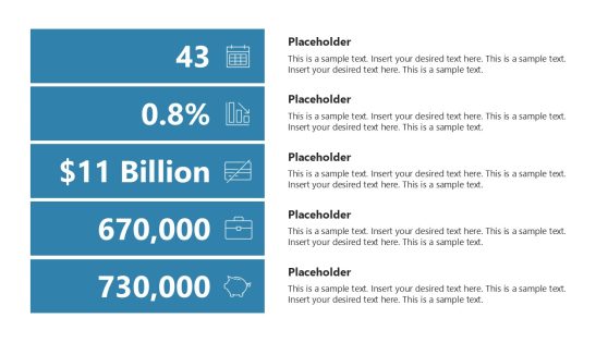 Vertical By The Numbers Infographics Slide