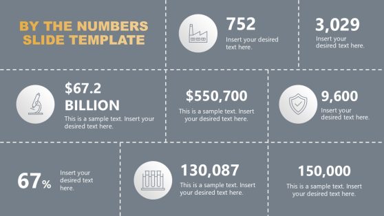 Customizable Simple By The Numbers Template for PowerPoint