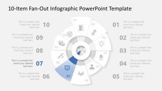 Editable Fan-Out Infographic Diagram for Business Discussion 