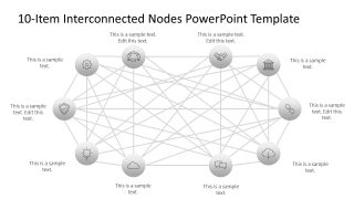 10-Item Interconnected Nodes Presentation Template