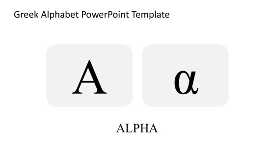 Greek Alphabet Presentation Slide Template