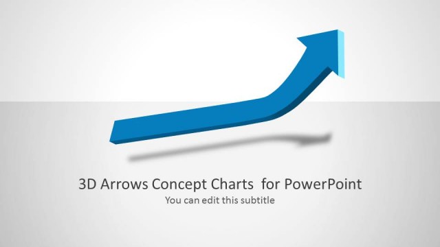 3D Arrows Concept Charts for PowerPoint