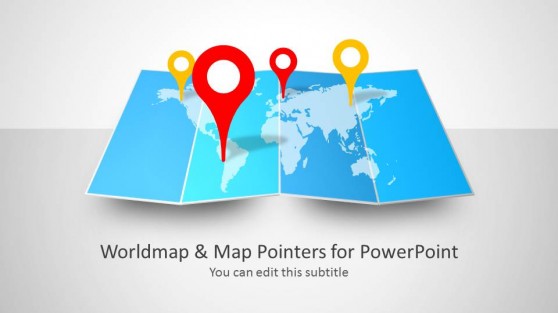 Worldmap & Map Pointers for PowerPoint
