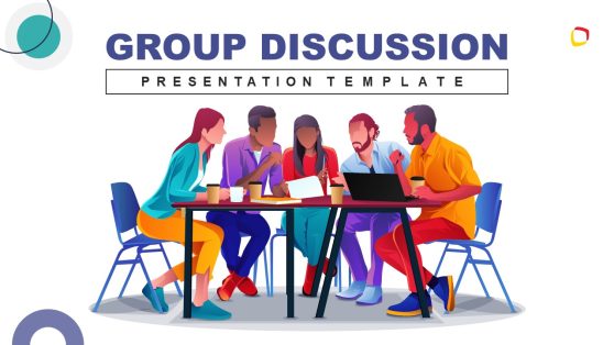 Group Discussion Template Slide for PowerPoint 