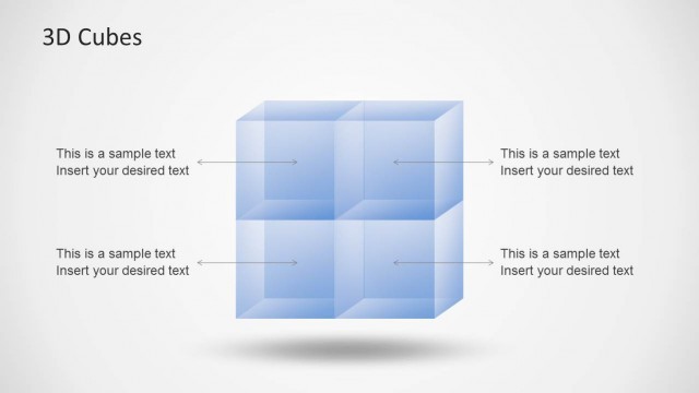 Transparent 3D Cubes for PowerPoint