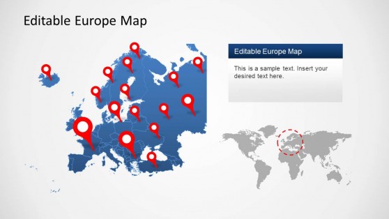 Europe Map Template for PowerPoint