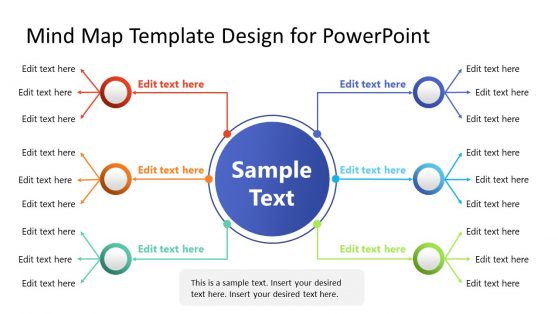 Mind Map Slide Template for PPT