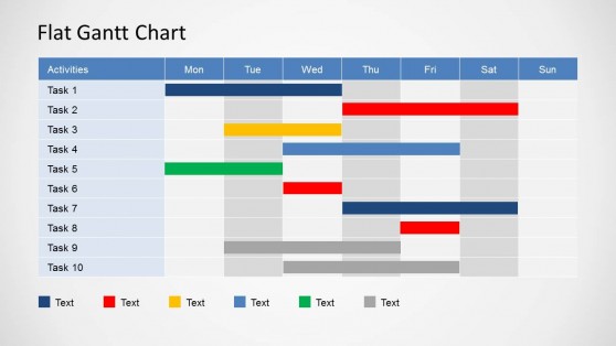 Simple Gantt Chart PowerPoint Template