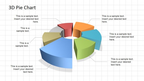 3D Pie Chart Diagram for PowerPoint