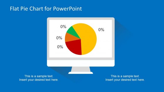 Flat Pie Chart Template for PowerPoint