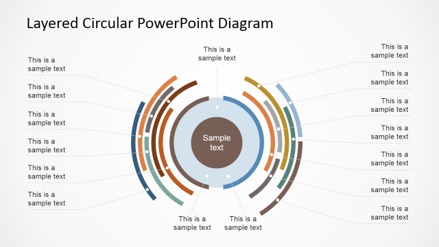 Layered Circular PowerPoint Diagram