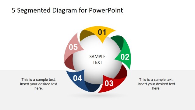 5 Segmented Diagram for PowerPoint