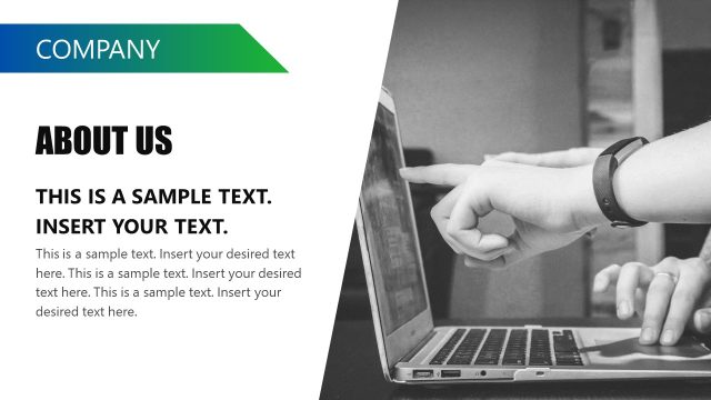 Small Business Template for PowerPoint – About Us Slide