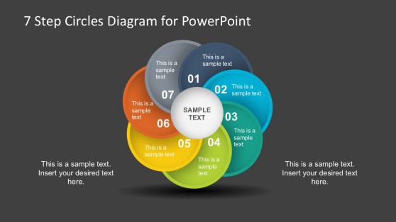 7 Steps Circles PowerPoint Diagram