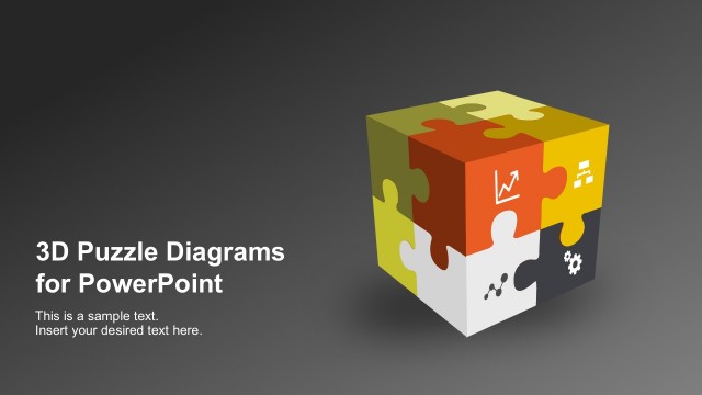 3D Puzzle Diagram PowerPoint Templates