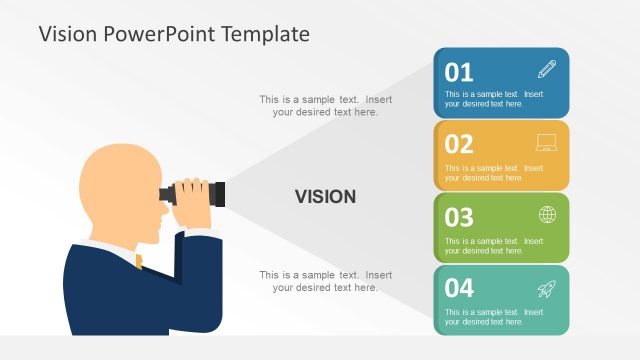 Flat Clipart PowerPoint of Vision