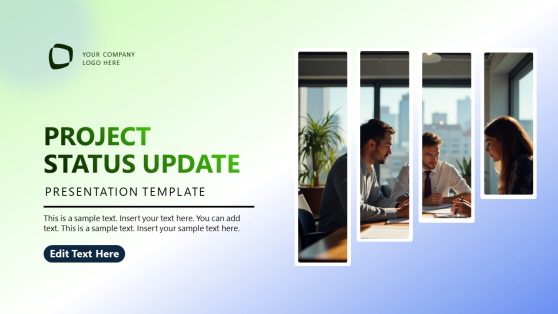 Editable Project Status Update PPT Template