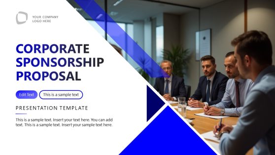 Corporate Sponsorship Creative Cover Slide for PPT