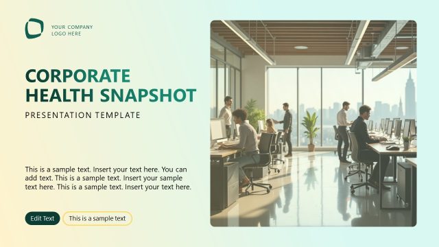 Corporate Health Snapshot PowerPoint Template