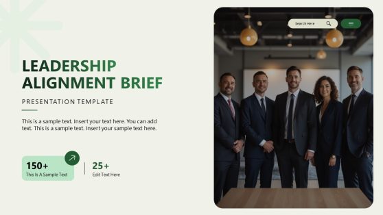 Editable Leadership Alignment Brief PPT Template