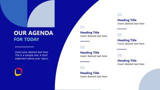 Go To Market Strategy PPT Template - Agenda Slide